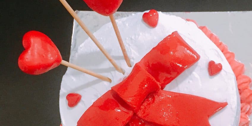 Valentine cake