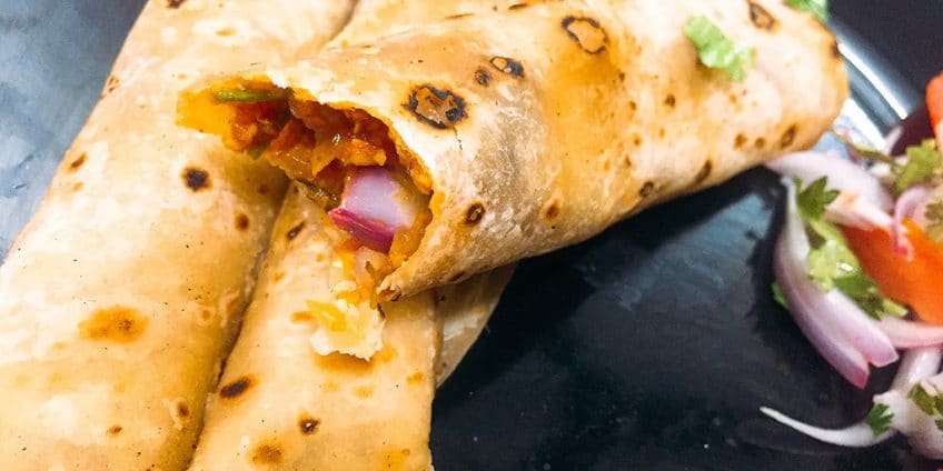 Chicken Frankie Roll