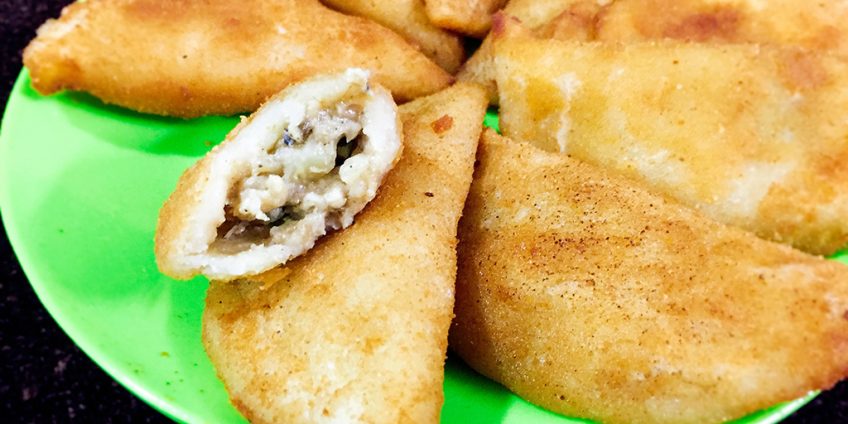 Cheesy Chicken Half Moons