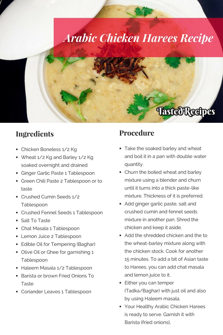 Arabic Chicken Harees