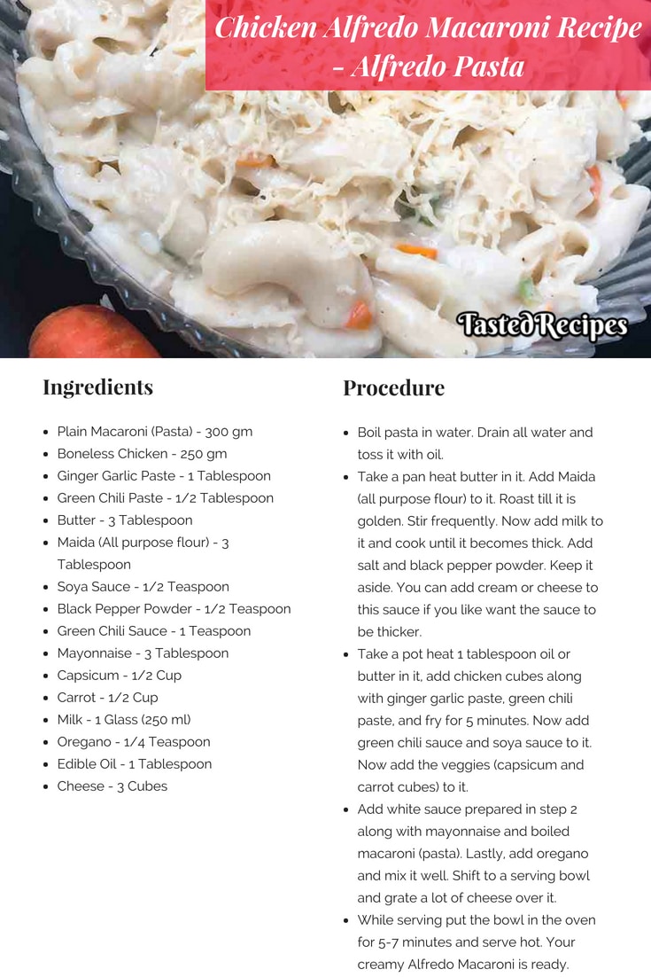 Chicken Alfredo Macaroni