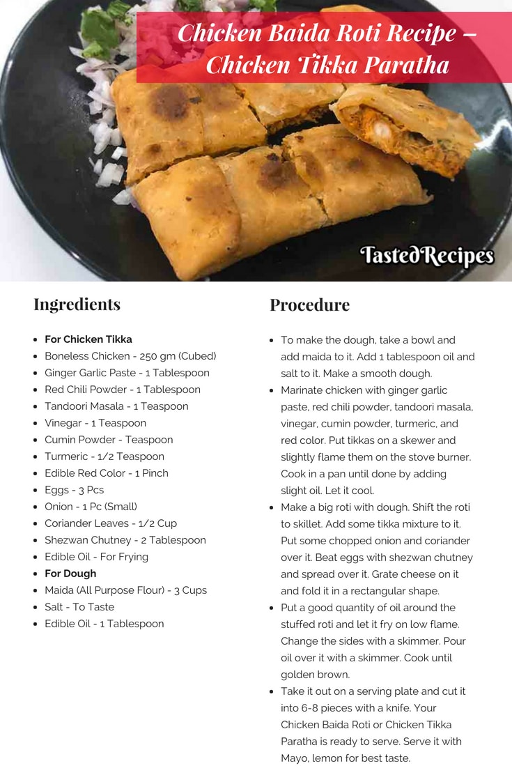 Chicken Baida Roti