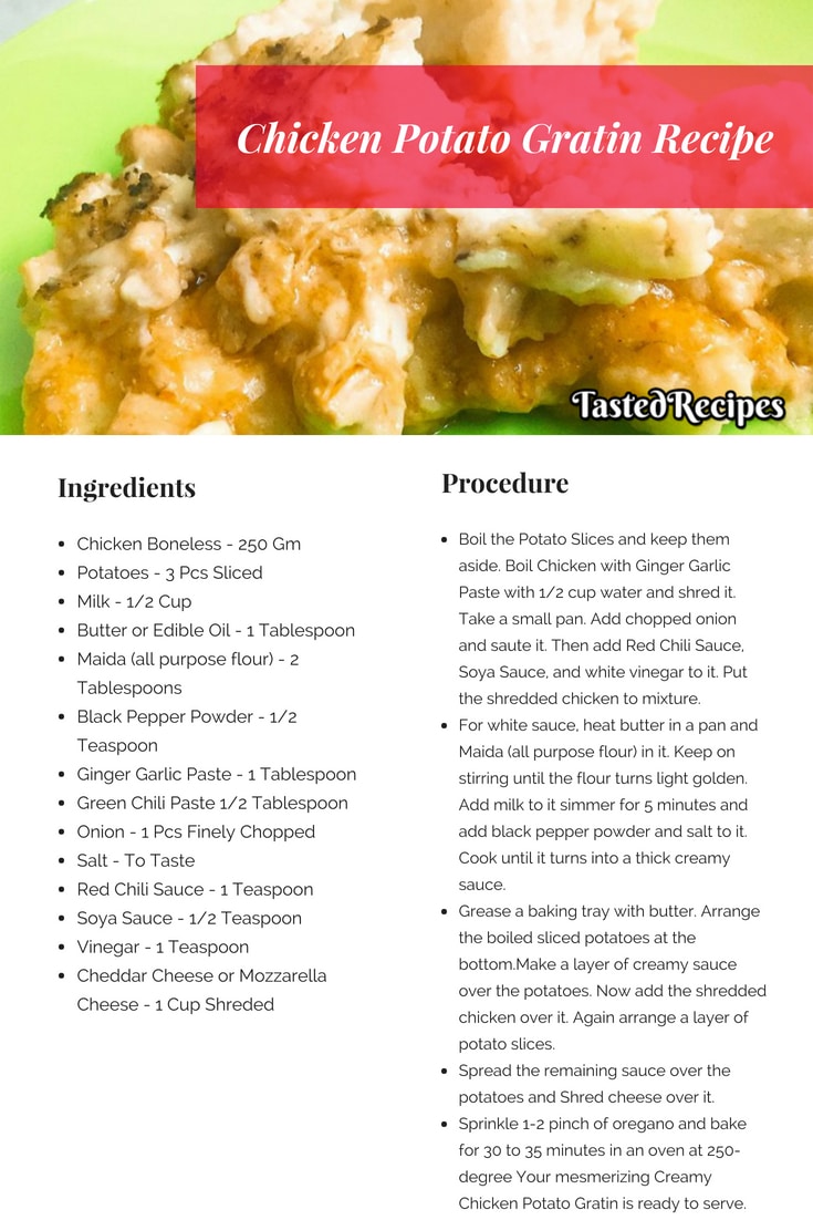 Chicken Potato Gratin