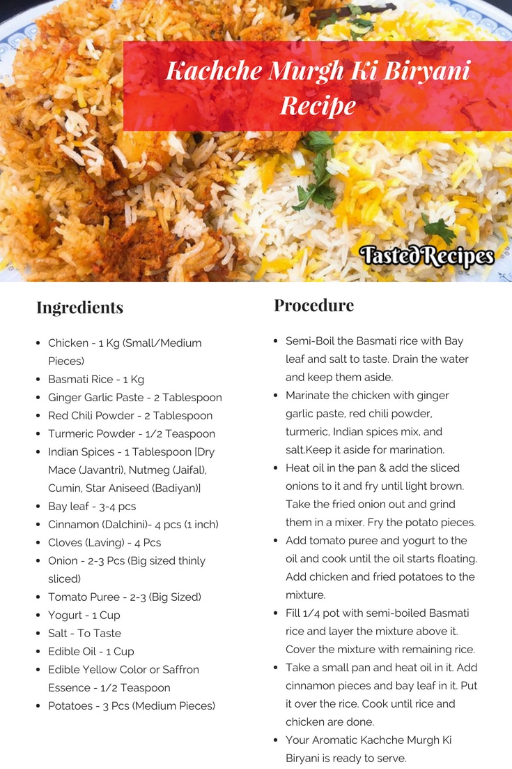 Kachche Murgh Ki Biryani