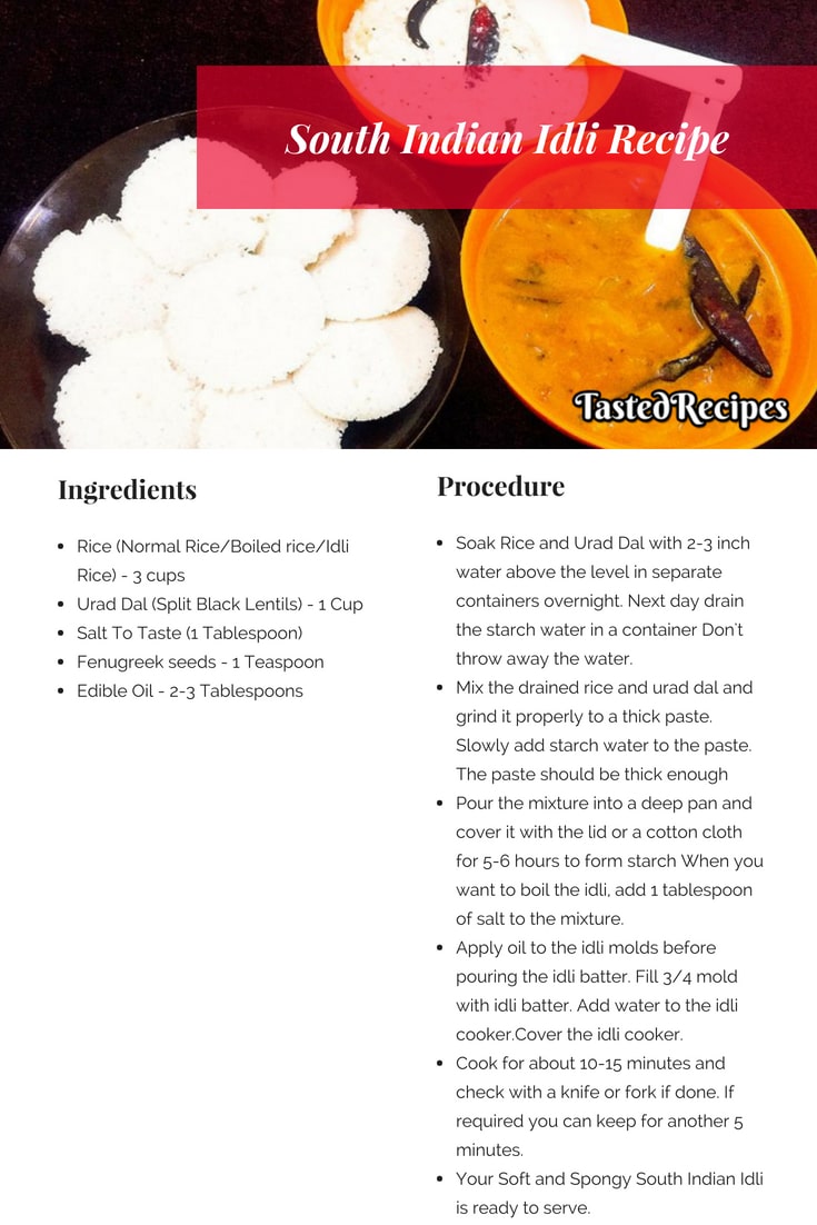 South Indian Idli