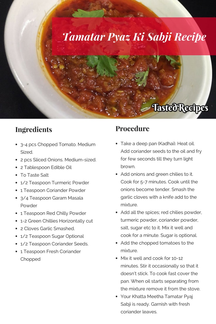 Tamatar Pyaz Ki Sabji