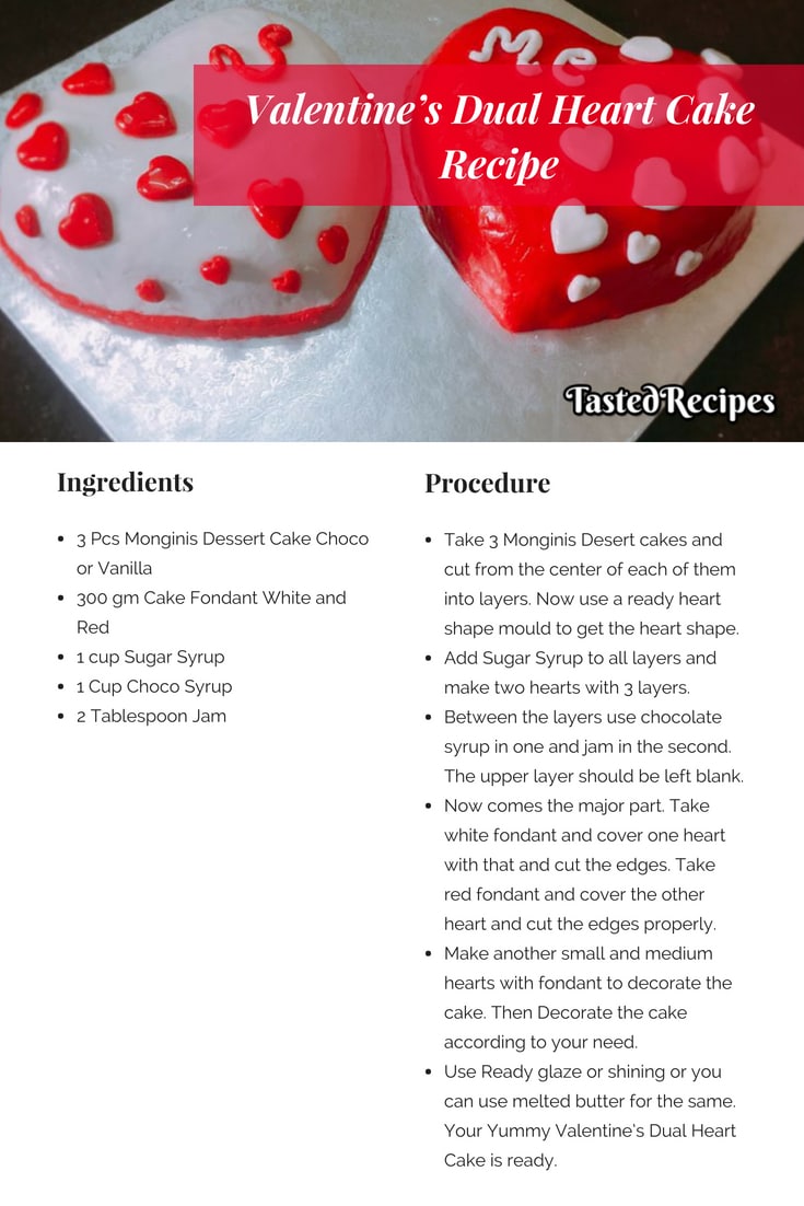 Dual Heart Cake