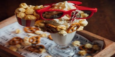 3d caramel popcorn milkshake