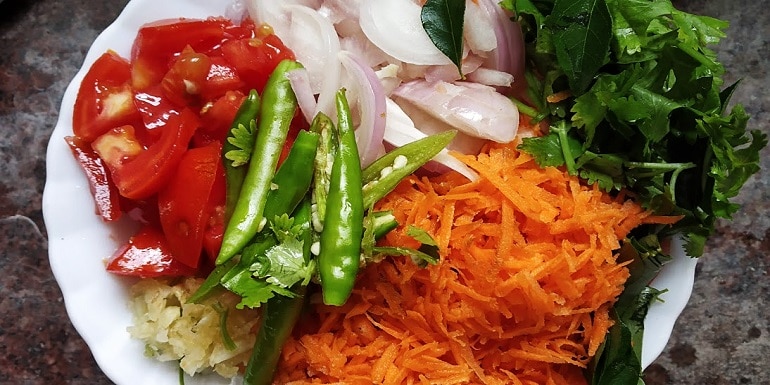 Simple carrot rice recipe