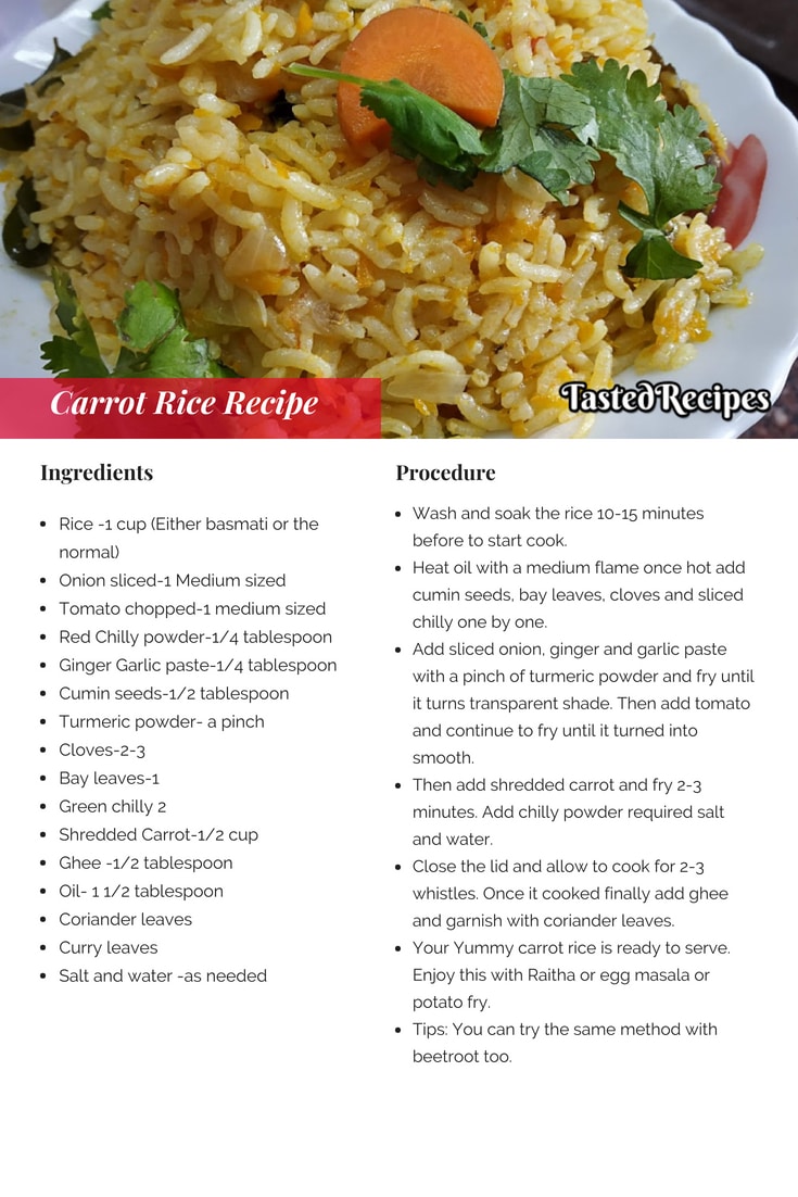 carrot rice