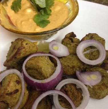hariyali chaap tikka