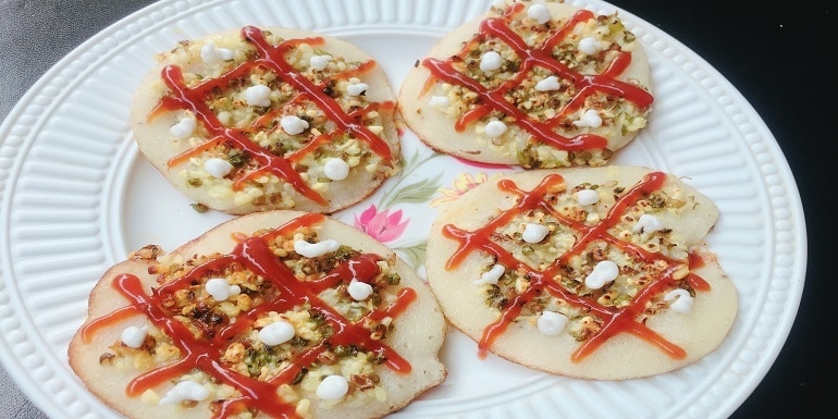 healthy Rava & sprouts Pancakes