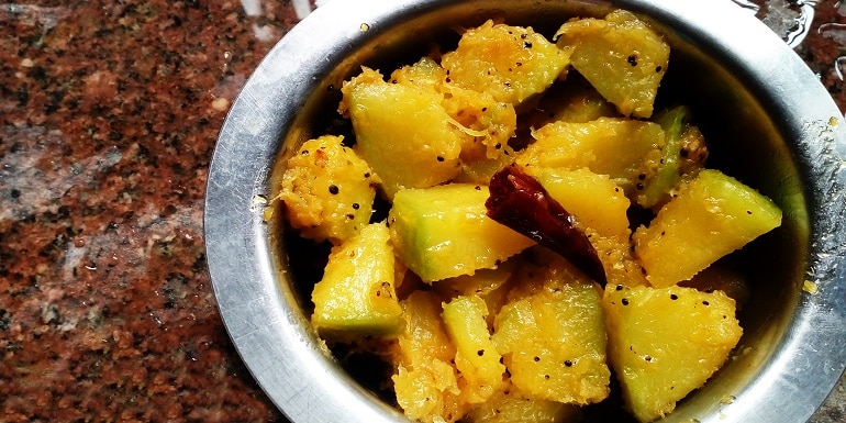 South Indian Pumpkin Fry Recipes Tastedrecipes