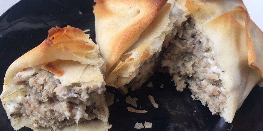 Cheesy Mince Tortilla Pie