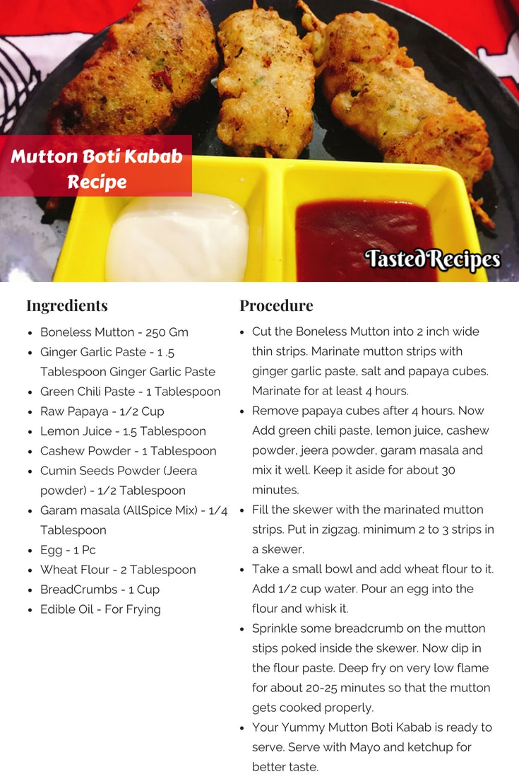 Mutton Boti kabab