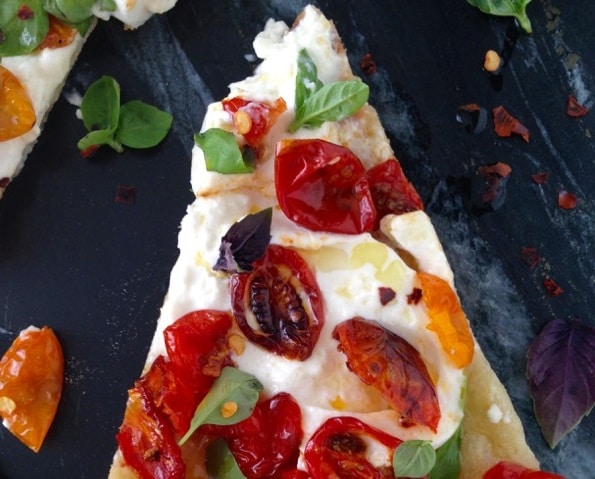Rustic Italian pizza