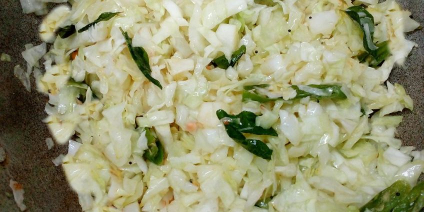 cabbage kootu