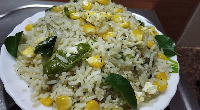 Egg Corn Fried Rice Recipe