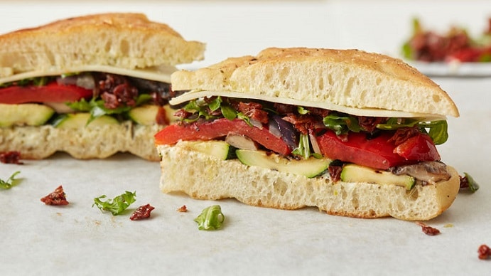 focaccia grilled sandwich