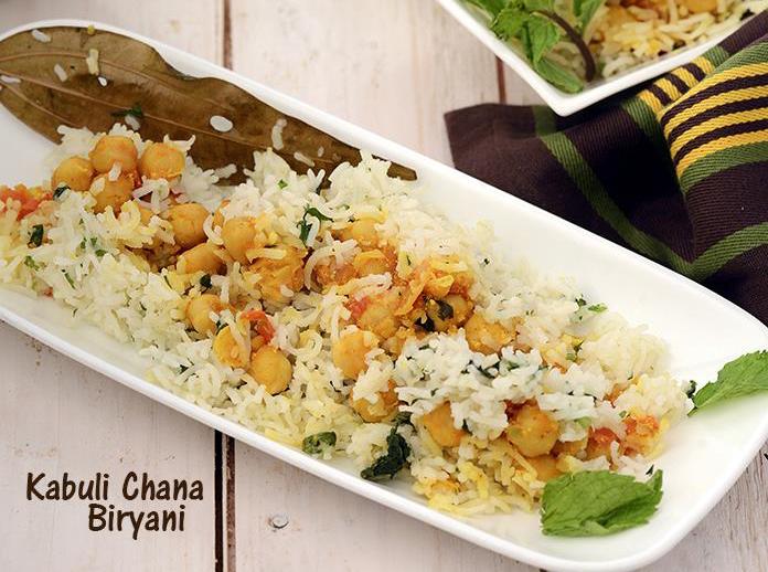 kabuli chana biryanni