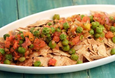 leftover roti khakhra chaat