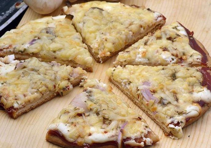 veg mushroom pizza