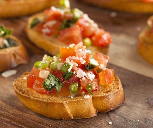 whole grain bread Bruschetta