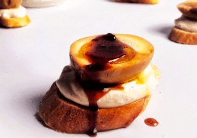 ramen egg bruschetta