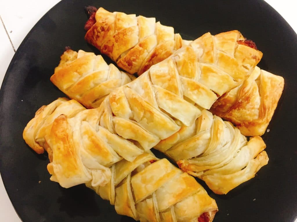 Chicken Pastry Roll - Chicken Stuffed Puff Pastry | Tasted Recipes