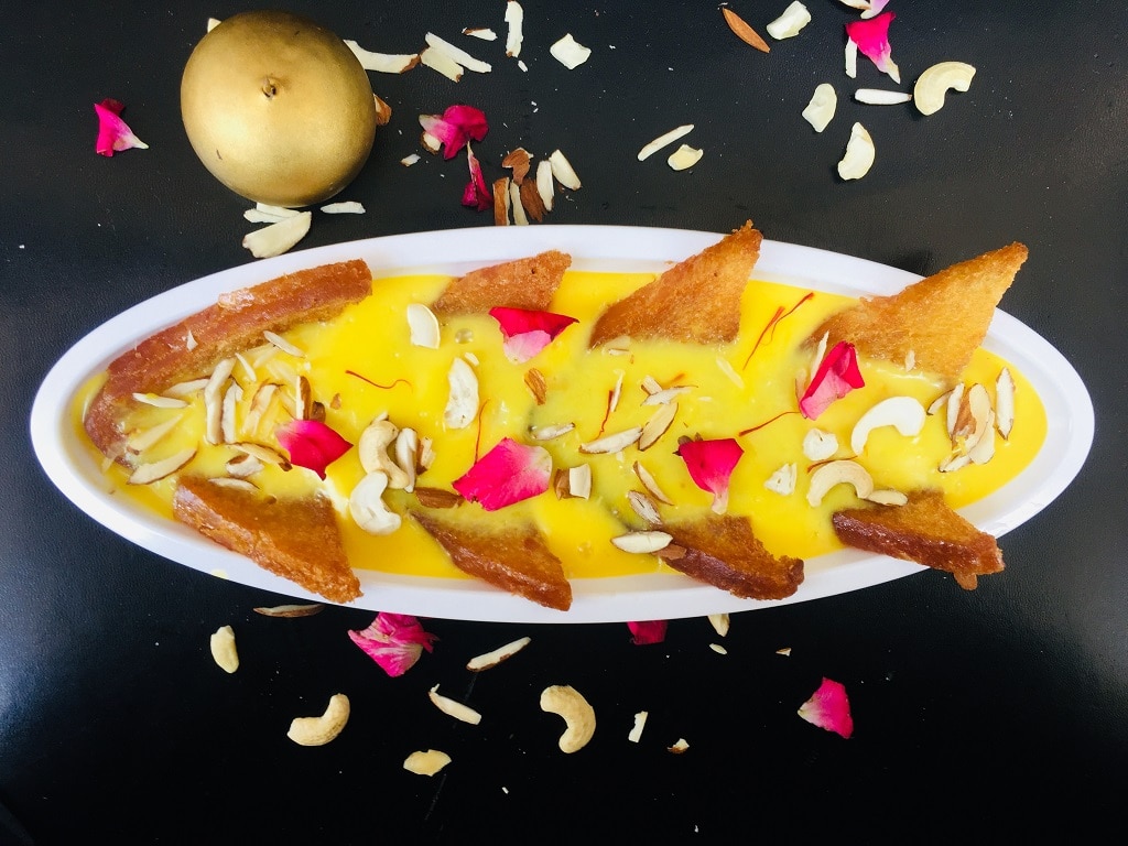 Shahi Tukra Recipe - Royal Indian Bread Pudding - Tasted Recipes