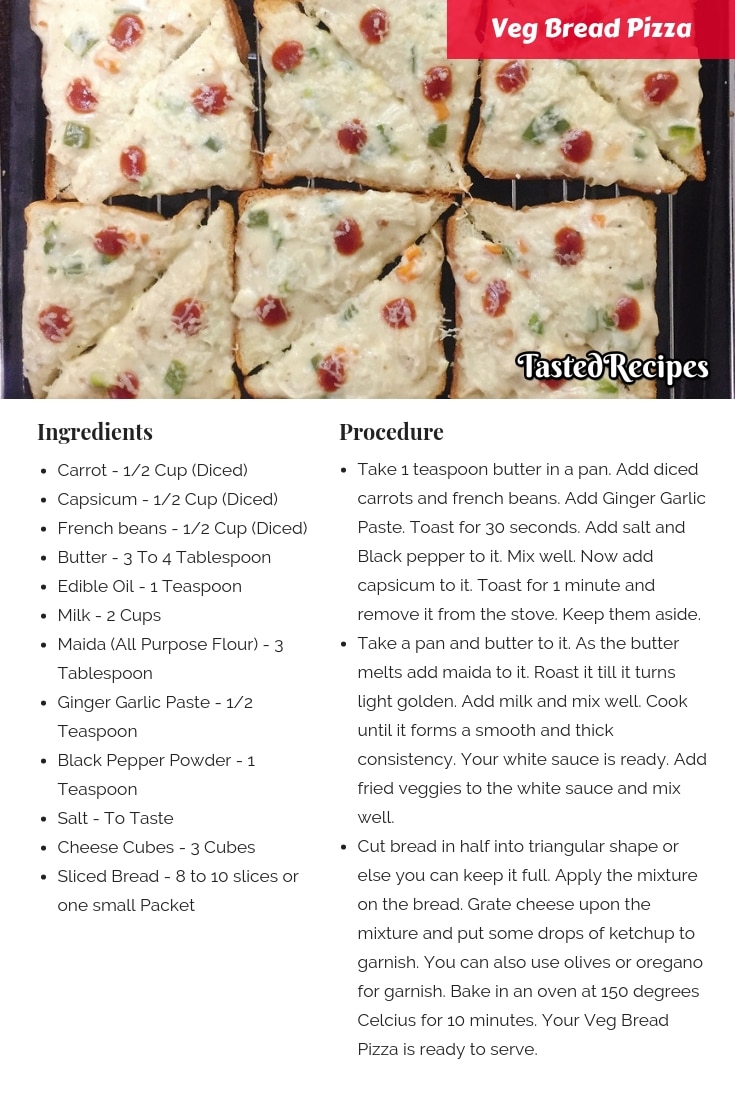 Veg Bread Pizza