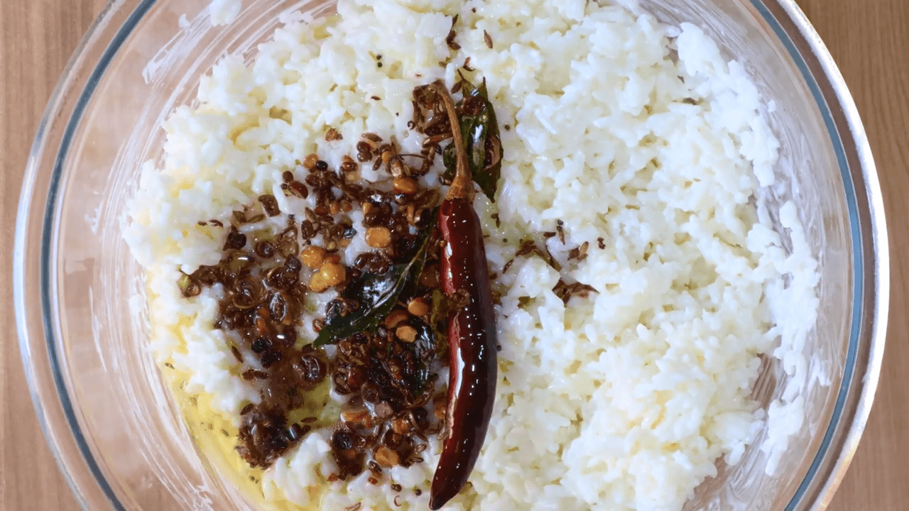 South Indian Curd Rice step-3