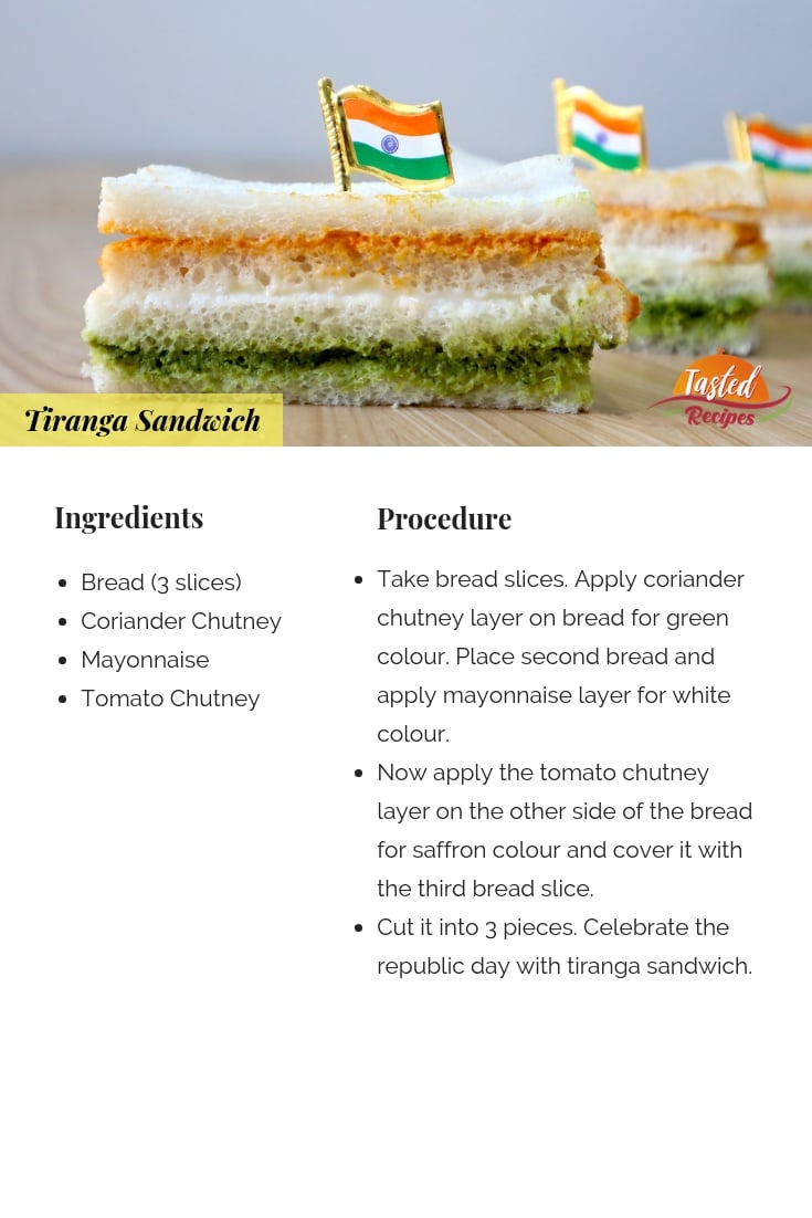 tiranga sandwich