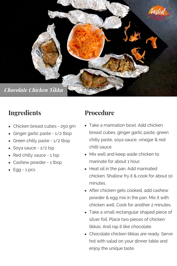 Chocolate Chicken Tikka