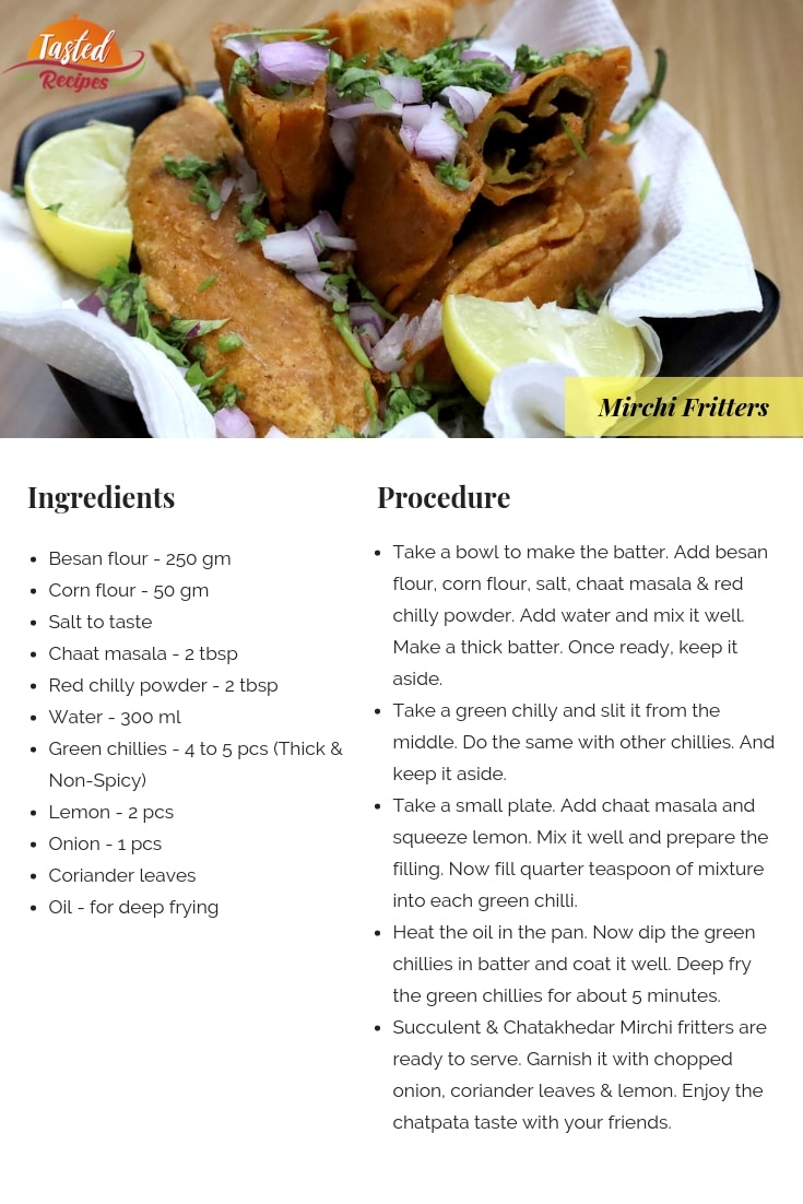 mirchi fritters