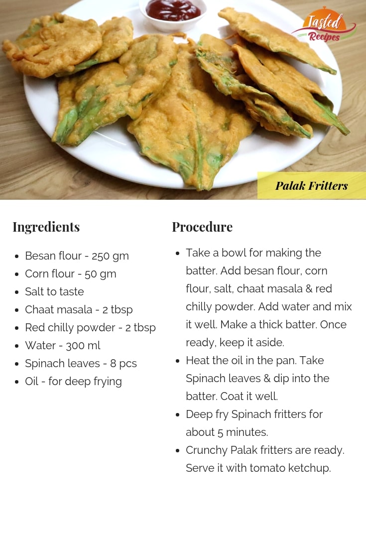 palak fritters