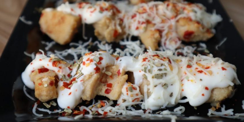 cheesy chicken tikka