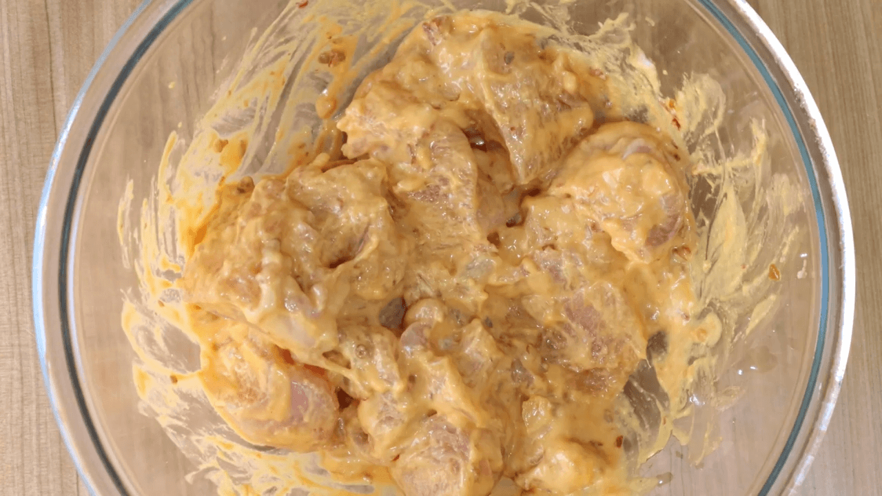 Schezwan Chicken Tikka step-1