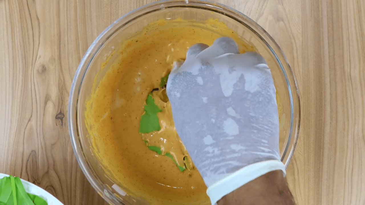 Palak Fritters step-2