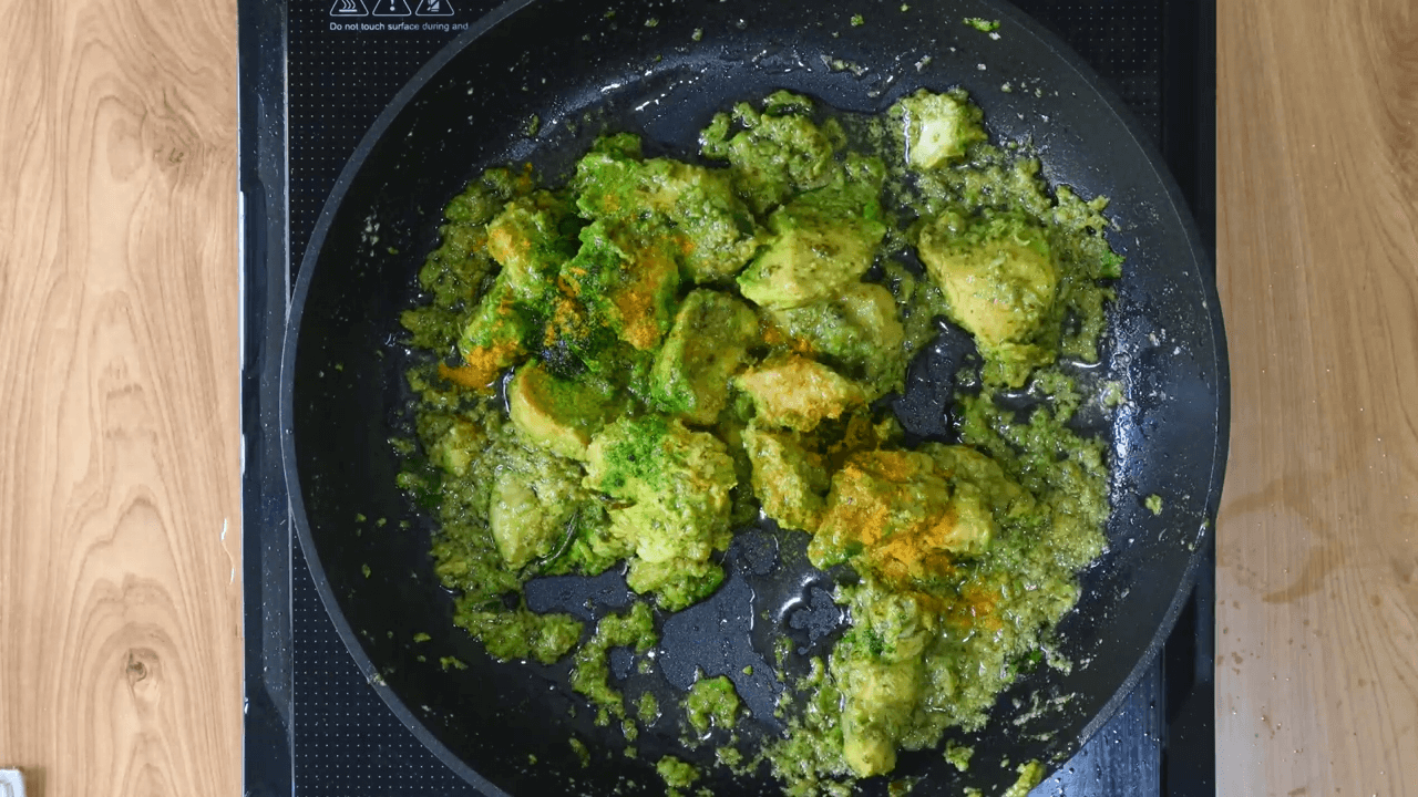 hara bhara chicken tikka step-3