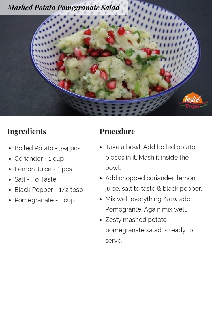 potato pomegranate salad