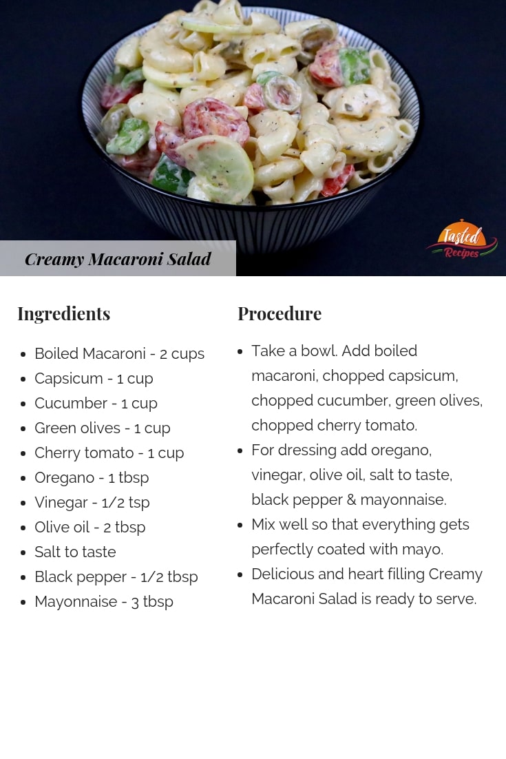 creamy macaroni salad