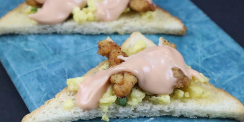 chicken french open toast