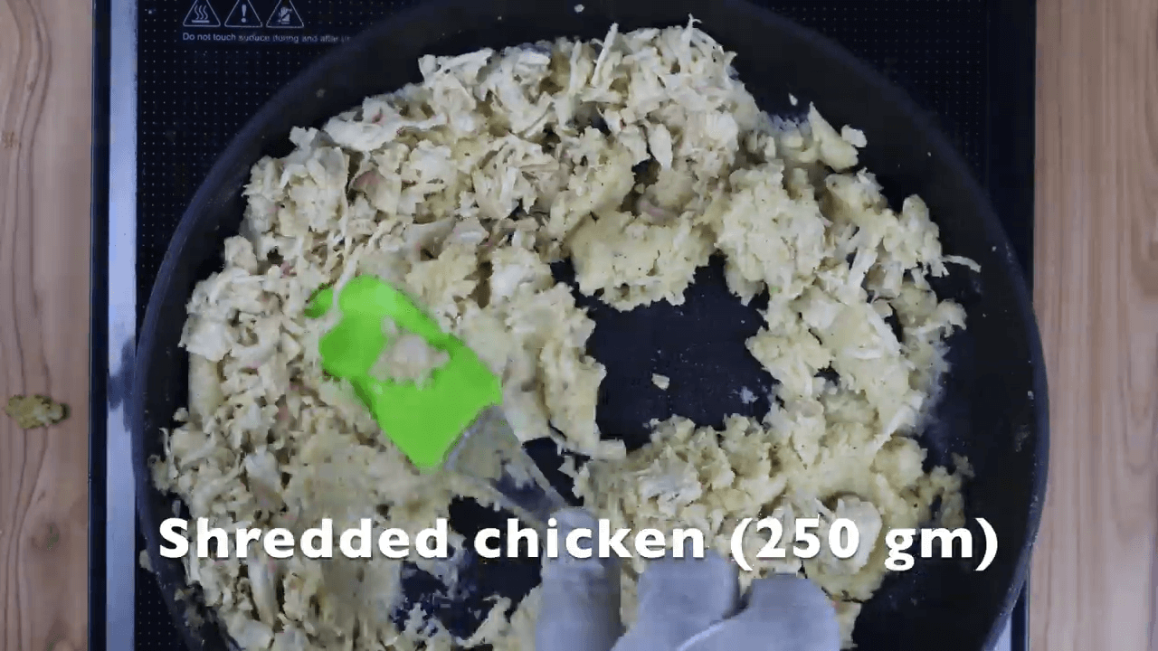 Chicken Alfredo Open Toast step-2
