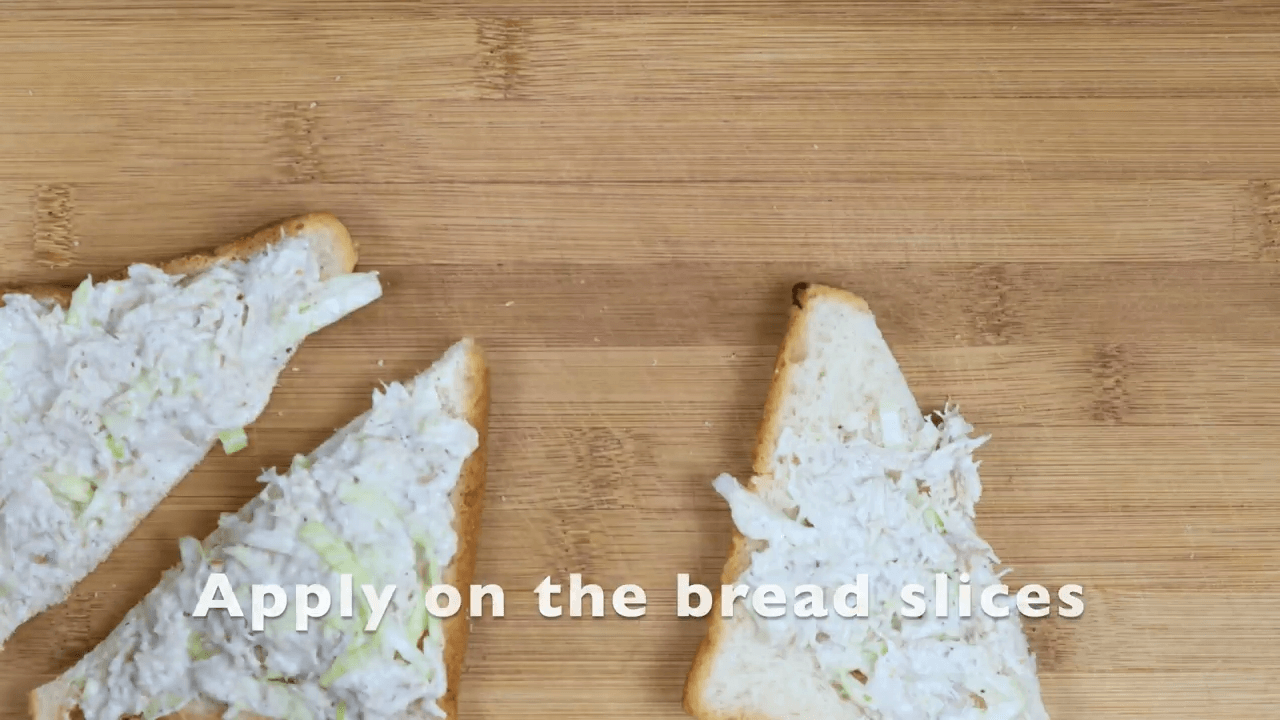 Chicken Mayonnaise Open Toast step-2