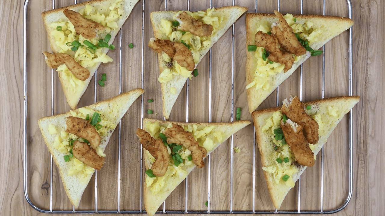 Chicken French Open Toast step-6