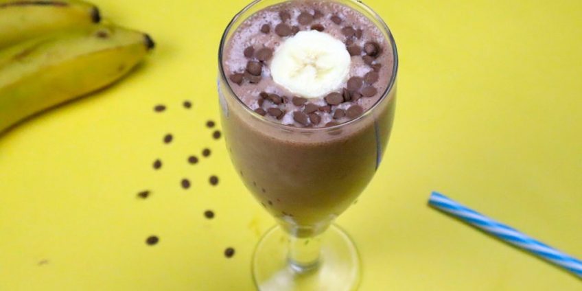chocolate banana milkshake