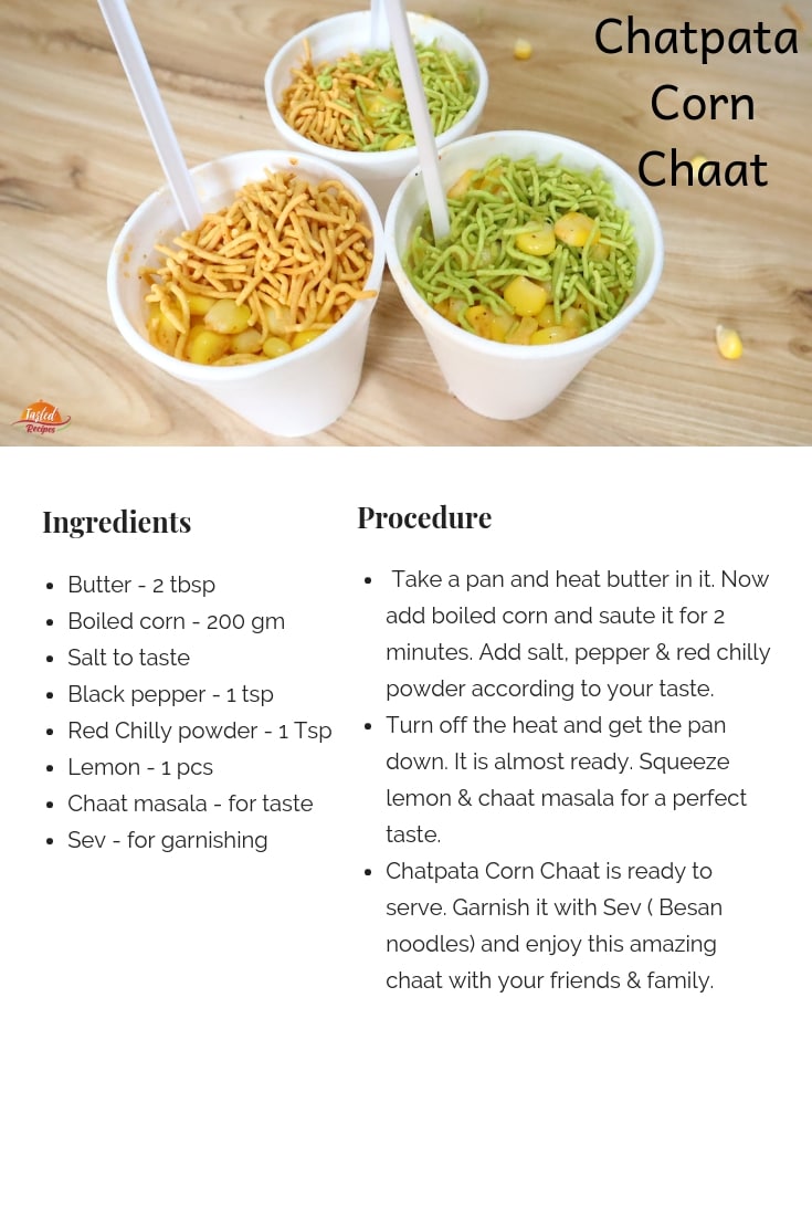 Chatpata corn chaat