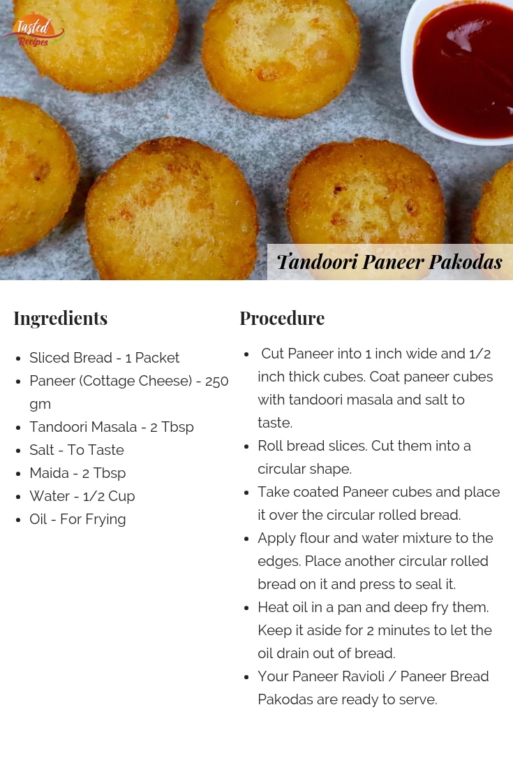 Tandoori Paneer Pakodas