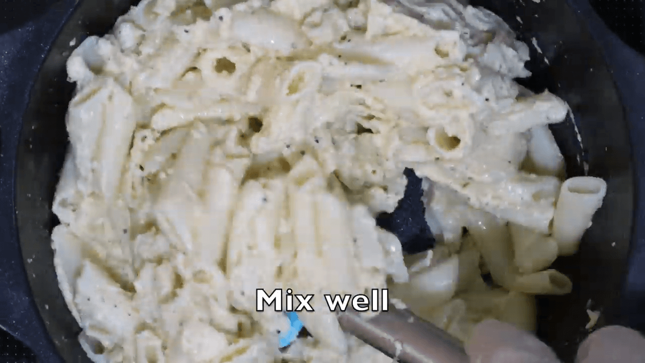 Spinach Alfredo Macaroni step-5